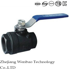 2PC Carbon Steel Female Threas Forging Ball Valve with Manual Handle